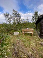 Utebord och grillring 