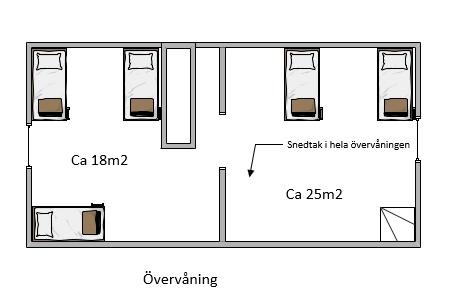 Planritning övervåning 